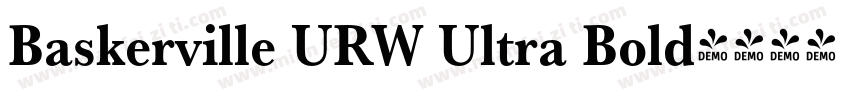 Baskerville URW Ultra Bold字体转换